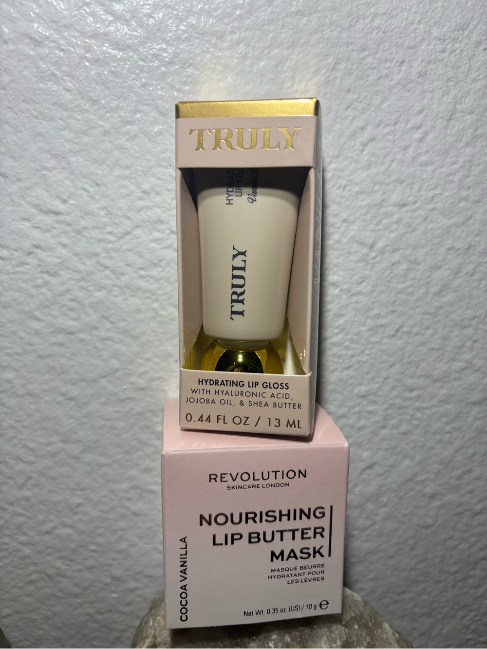 Truly Hydrating Lip Gloss & Revolution Lip Butter Mask